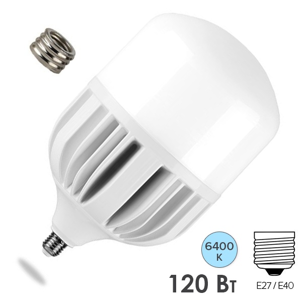 Лампа светодиодная LB-65 Т150 120W 6400K 230V E27-E40 11000Lm дневной свет Feron