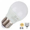 Лампа светодиодная шарик ЭРА LED RED LINE P45 8W 827 230V E27 теплый белый свет
