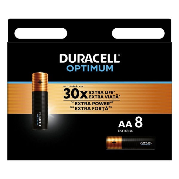Батарейка AA Duracell LR6 Optimum MN1500 (упаковка 8шт)