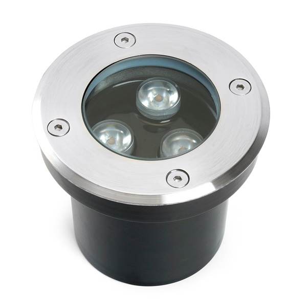 Светодиодный светильник тротуарный SP2801 3W 3000К AC12-24V D100xH80mm, внутренний диаметр 70mm IP67