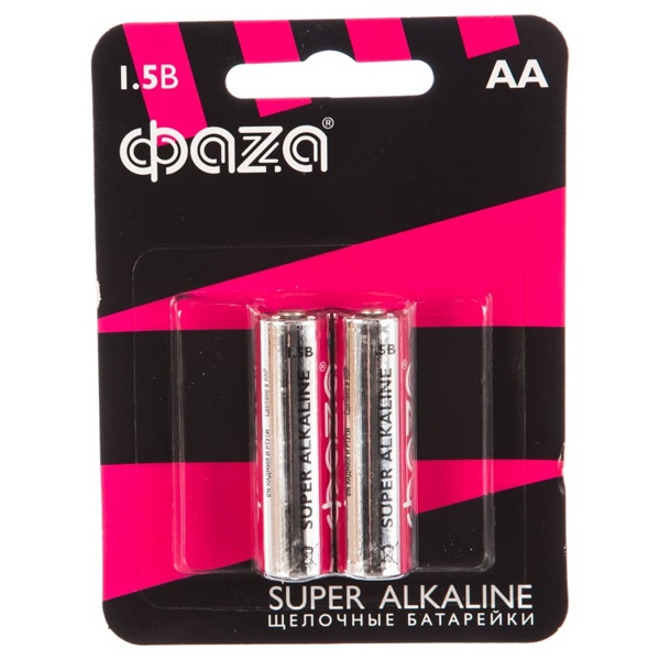 Батарейка AA/LR6 Super Alkaline 1,5V (упаковка 2шт) ФАZА