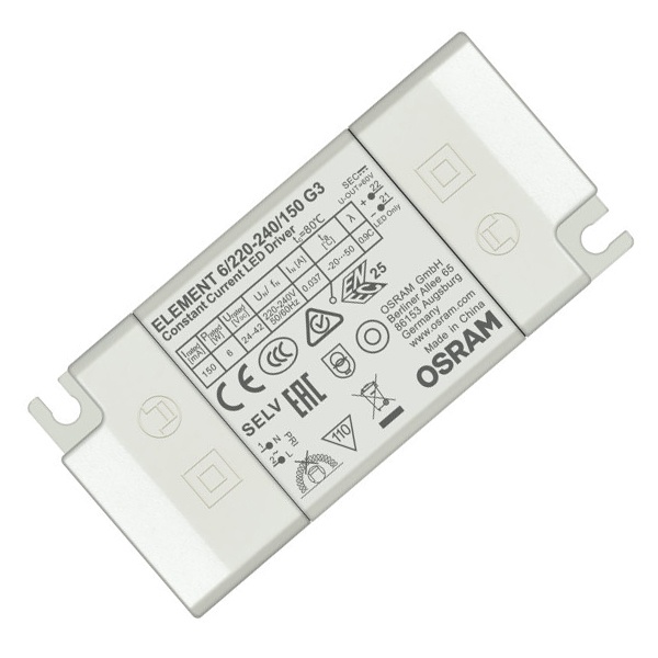 LED драйвер OSRAM ELEMENT G3 6/220-240/150mA 6W 21-42V 90x43x22mm IP20