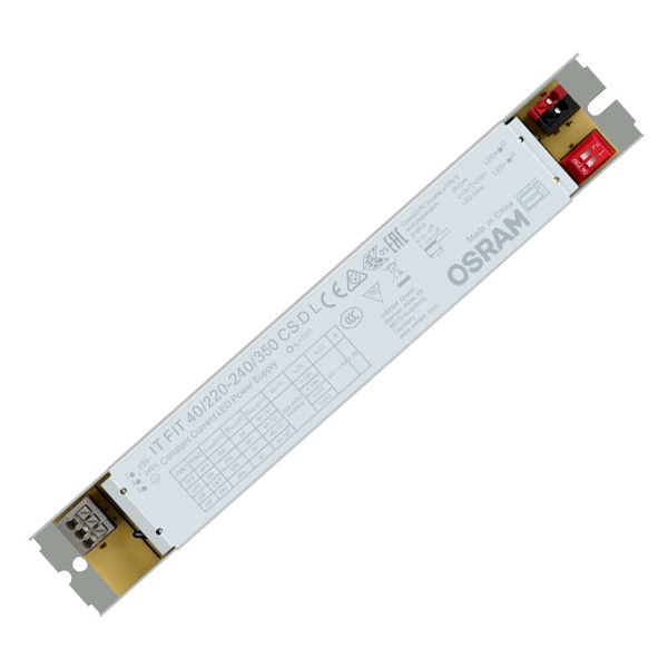 LED драйвер OSRAM IT FIT 40/220…240/350 CS D L 8-42W 40-120V 200/250/300/350mA DIP-переключатель