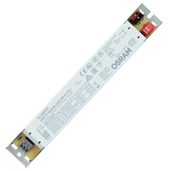 LED драйвер OSRAM EM FIT 60/220…240/350 D CS L 18-61W 90-175V 200/250/300/350mA DIP-переключатель