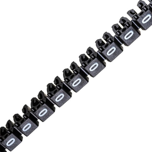 Маркер для кабеля сечением 0,5-1,5мм символ „0” MARK3 черный DKC