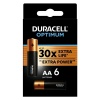 Батарейка АА Duracell LR6 Optimum алкалиновые 1,5V 5014065 (упаковка 6 шт) 05000394158825