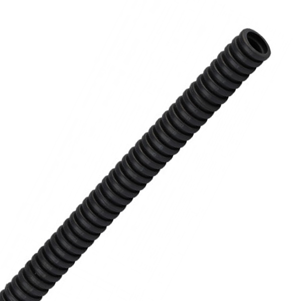 Труба гофрированная ПНД 32 мм гибкая легкая с протяжкой черная [бухта 50м] ЭРА (гофра для кабеля)