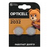 Батарейка 2032 Opticell CR2032 3V для электронных устройств (упаковка 2 шт) 5060001