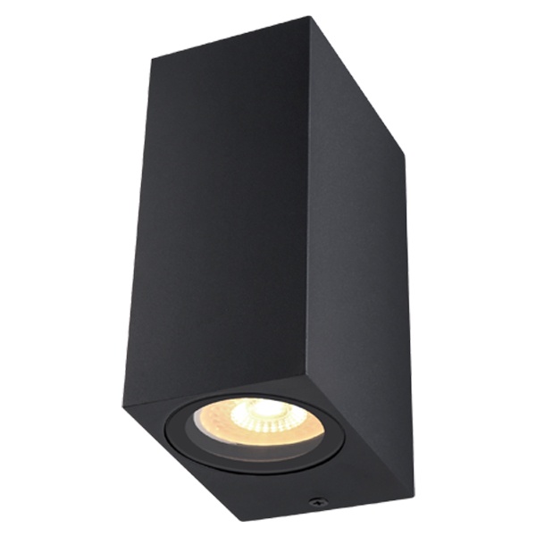 Светильник уличный настенный FL-LED WallBeam-Box Cube-UD004 UP/DN 2xGU10 IP44 BK без ламп
