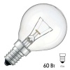 Лампа накаливания шарик ДШ 60W 230V E14 прозрачная (8109006)