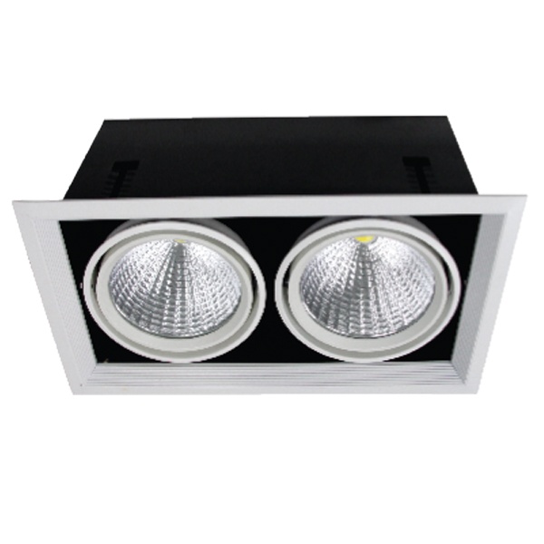 Светодиодный светильник карданный FL-LED Grille-111-2 60W 3000K 230V 4800Lm 35° черный Foton