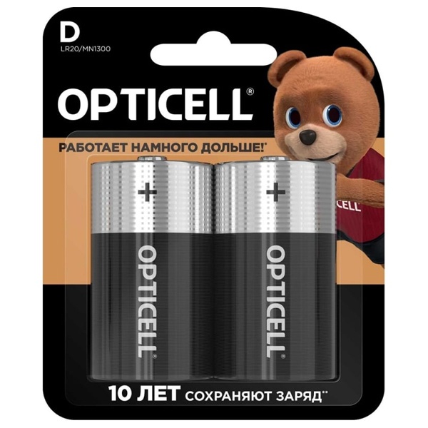 Батарейка D Opticell LR20 MN1300 (упаковка 2шт) 5051005