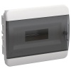 Щит встраиваемый пластиковый ЩРВ-П-12 TEKFOR 12м белый черная прозрачная дверь IP41 IEK (01-02-021)