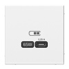 Зарядка USB ArtGallery тип-C 65Вт QC PD лотос Systeme Electric