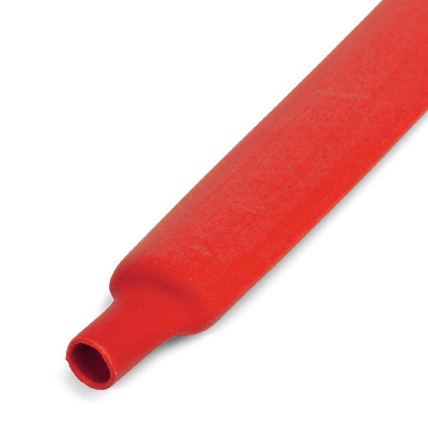 Цветная трубка термоусадочная ТУТ (HF)-4/2 мм красная с коэффициентом усадки 2:1 КВТ