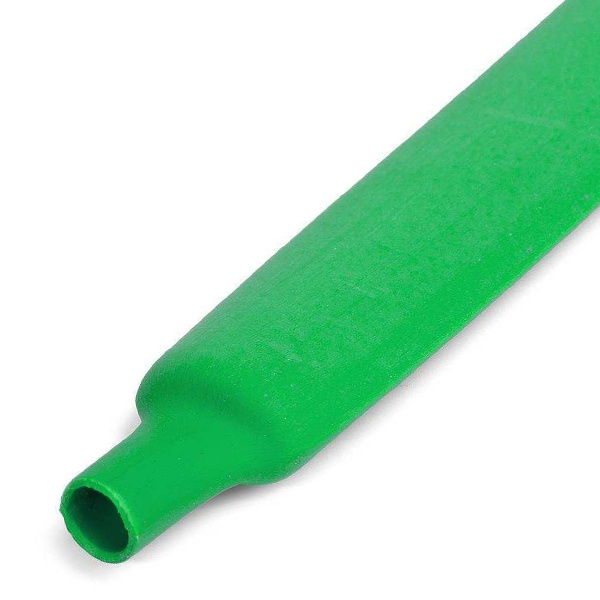 Цветная трубка термоусадочная ТУТ (HF)-8/4 мм зеленая с коэффициентом усадки 2:1 КВТ
