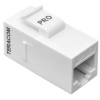 Адаптер проходной TERACOM RJ45-RJ45 cat.6 неэкранированный тип Keystone белый EKF