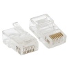 Коннектор RJ-45 TERACOM неэкранированный UTP 8P8C Cat.5E универсальный (упаковка 50шт) EKF