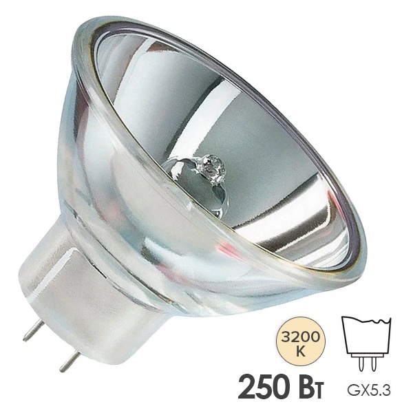 Лампа специальная галогенная LightBest LBH 9052 250W GX5.3 24V (аналог Osram 64607 HLX)