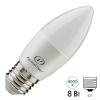 Лампа светодиодная свеча RS LED C37 8W 4000K 220V E27 800Lm белый свет Русский Свет