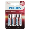 Батарейка AA LR6 алкалиновая 1,5V LR6P4B/51 Power Philips (упаковка 4 шт)