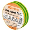 Изолента ПВХ TDM 0,13х15мм Желто-зеленая 5 метров [упаковка 10шт]