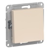 Одноклавишный выключатель SE AtlasDesign 10A механизм быстрозажимные клеммы, бежевый [уп 20 шт]