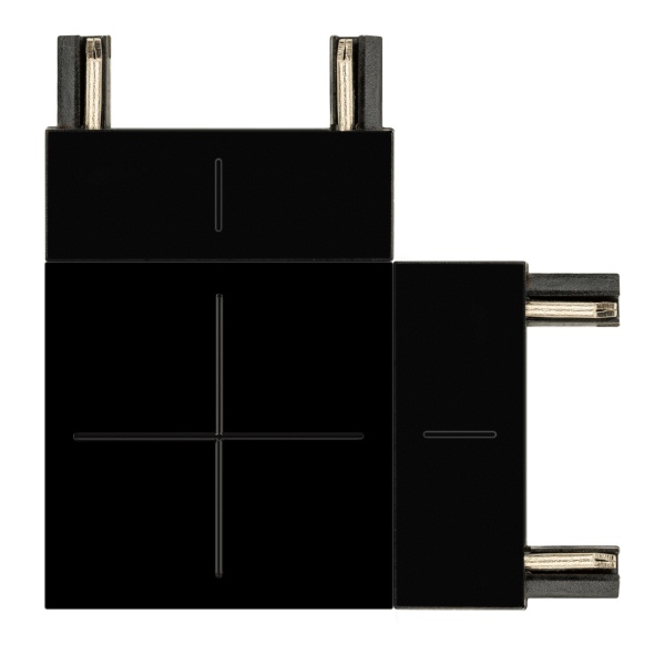 Коннектор ЭРА TRM-S5-CC BK угловой черный для тонкого магнитного шинопровода TRM-S5