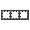 Рамка 3-местная EKF Эпика черный