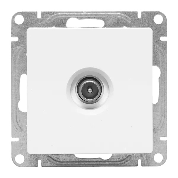 Механизм розетки EKF проходной TV 5-862МГц Эпика белый