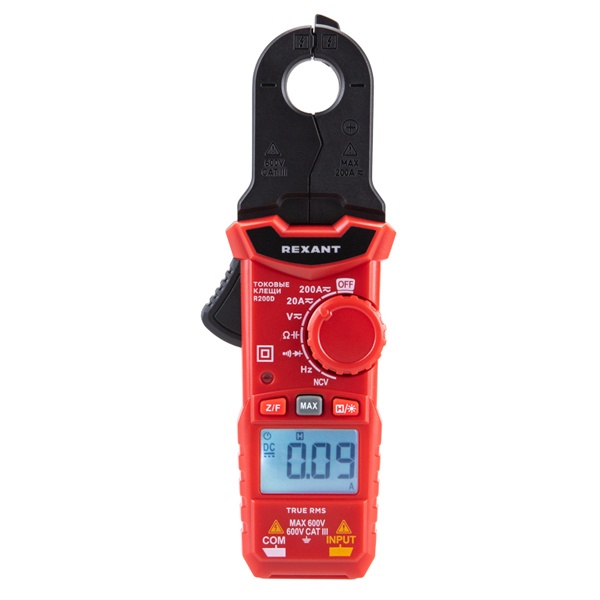 Токовые клещи Rexant R200D