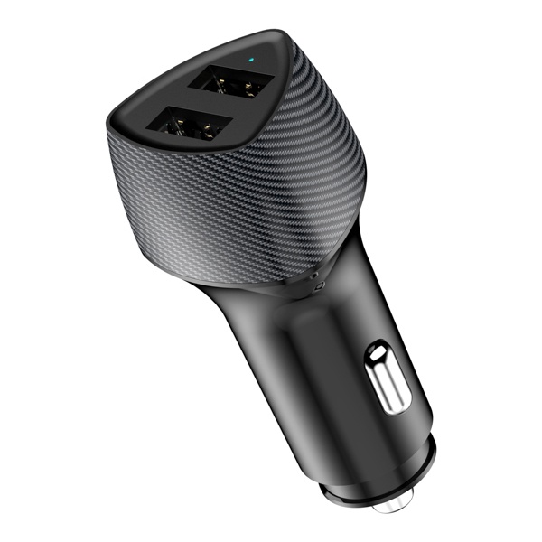 Автомобильное зарядное устройство c двумя портами Rexant USB-A QC 3.0 + USB-A 3,1A с LED индикацией