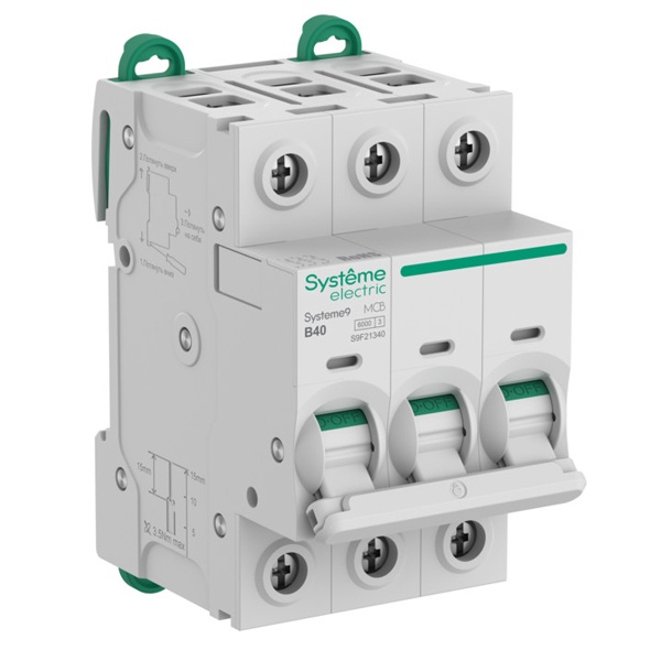 Автоматический выключатель SE Systeme9 В40А 3П 6кА (автомат электрический)
