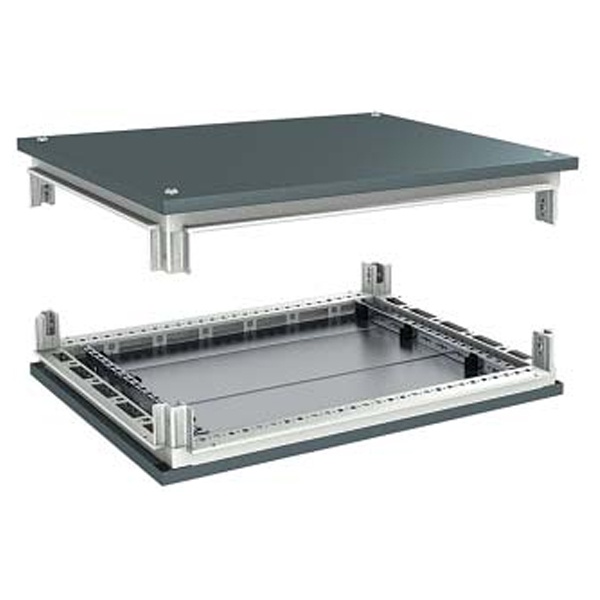 Комплект для шкафов DKC CQE 1400x600мм крыша и основание RAL7011 комплект