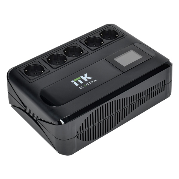 Источник бесперебойного питания ITK ELECTRA LT5 1кВА/0.6кВт LCD с АКБ 1х9Ач
