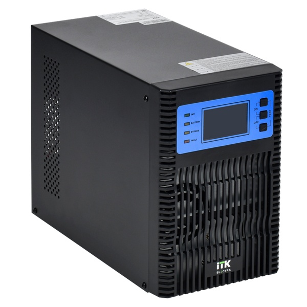 Источник бесперебойного питания ITK ELECTRA OT 1кВА/1кВт LCD 24В DC с АКБ 2х9Ач