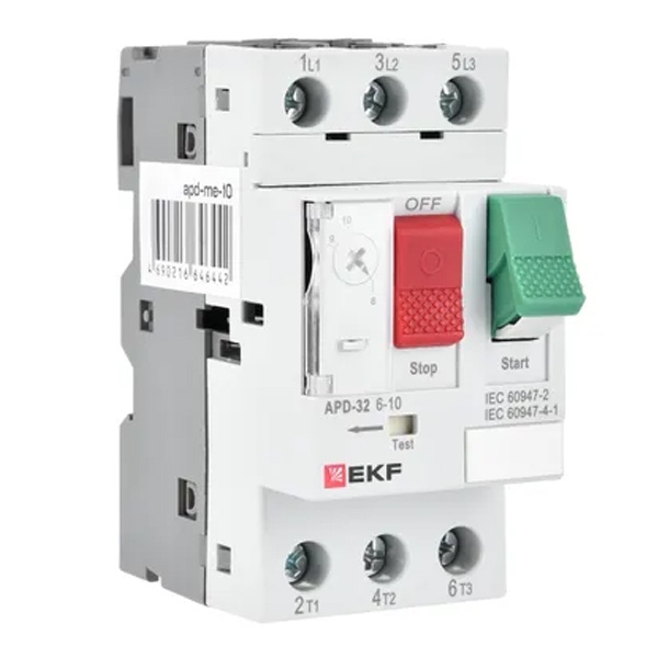 Автомат пуска двигателя EKF АПД-32 4-6,3А (New) (автомат защиты двигателя)