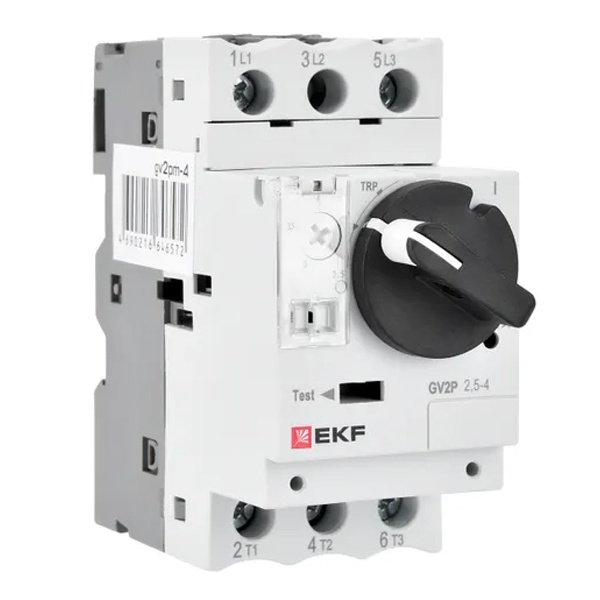 Автомат пуска двигателя EKF GV2P 0.63-1А (New) (автомат защиты двигателя)