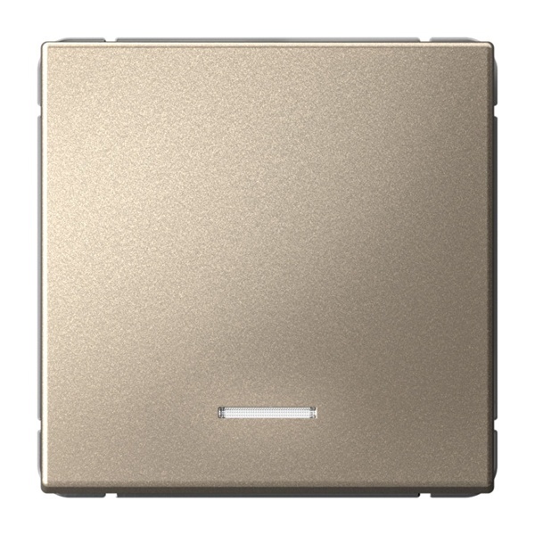 Одноклавишный выключатель с подсветкой SE ArtGallery 10А быстрозажимные клеммы шампань