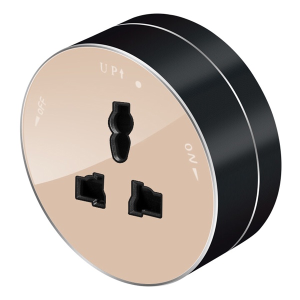 Розетка SE MultiTrack универсальная круглая 13А 250В песочный