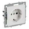 Розетка ИЭК BRITE 2P+E Schuko 16А арктический белый (РС11-1-0-БрАБ)
