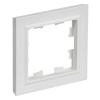 Рамка на 1 пост ИЭК BRITE арктический белый (РУ-1-БрАБ)