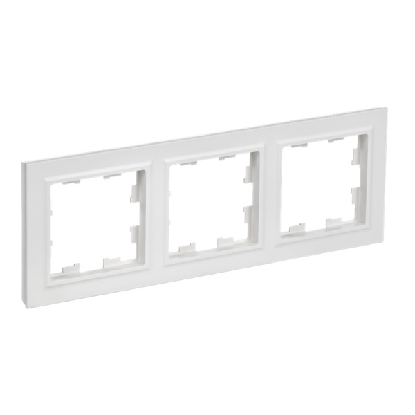 Рамка на 3 поста ИЭК BRITE арктический белый (РУ-3-БрАБ)