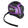 Рулетка Ermenrich Reel SQ80, длина полотна 8м, ширина полотна 25мм, фиолетовый