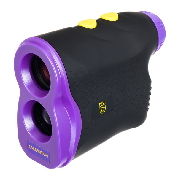 Лазерный строительный дальномер Ermenrich LR1500 до 1500 метров фиолетовый