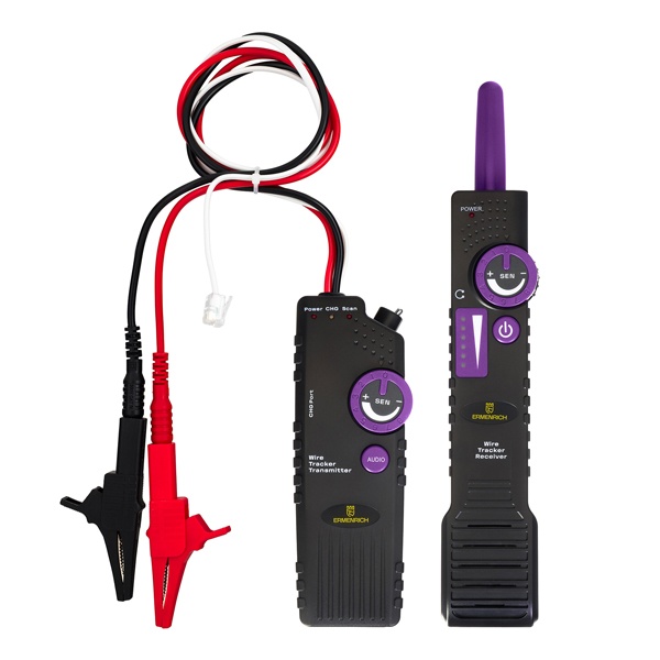 Трассоискатель Ermenrich Ping SM100, обнаружение до 2м, фиолетовый