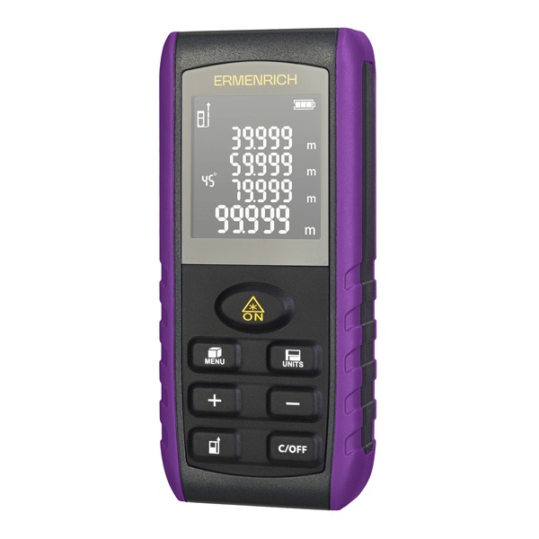 Лазерная рулетка Ermenrich Reel PRO GE60 до 60 метров фиолетовый
