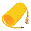 Шланг спиральный Kranz для компрессора, с быстросъемным соединением 5м