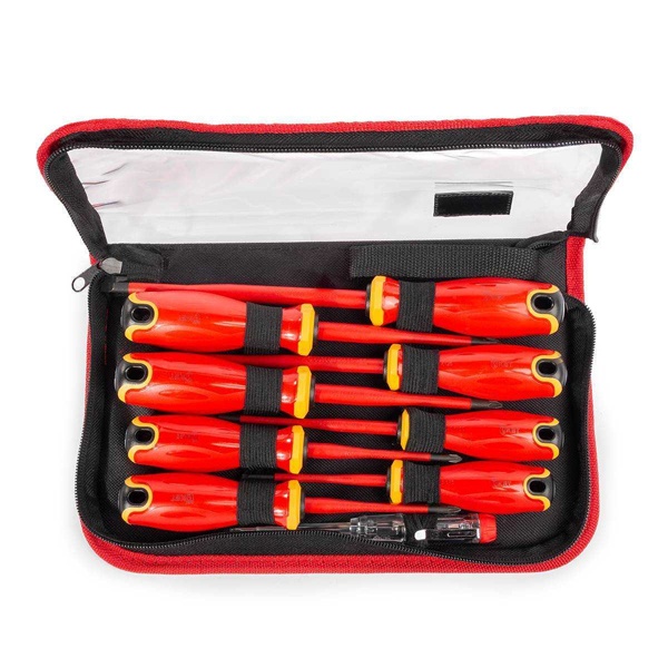 Набор КВТ диэлектрических отверток НИО-2209 Слим для работ под напряжением до 1000 В