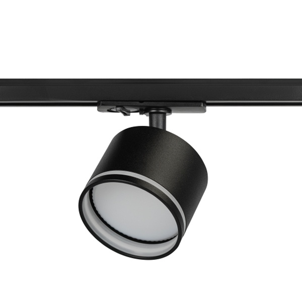 Светильник трековый однофазный ЭРА TR75-GX53 BK под лампу GX53 c акриловым кольцом черный